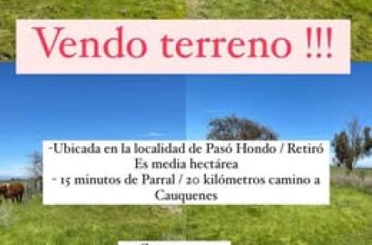 Parcela 5000mt2 Sector Paso Hondo Retiro